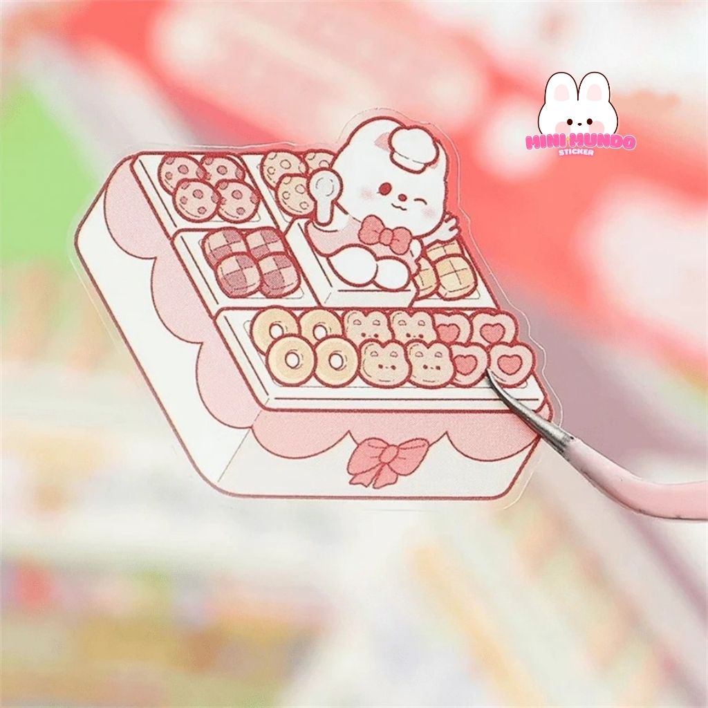 Demonstração da experiência satisfatória de usar adesivos Minimundo